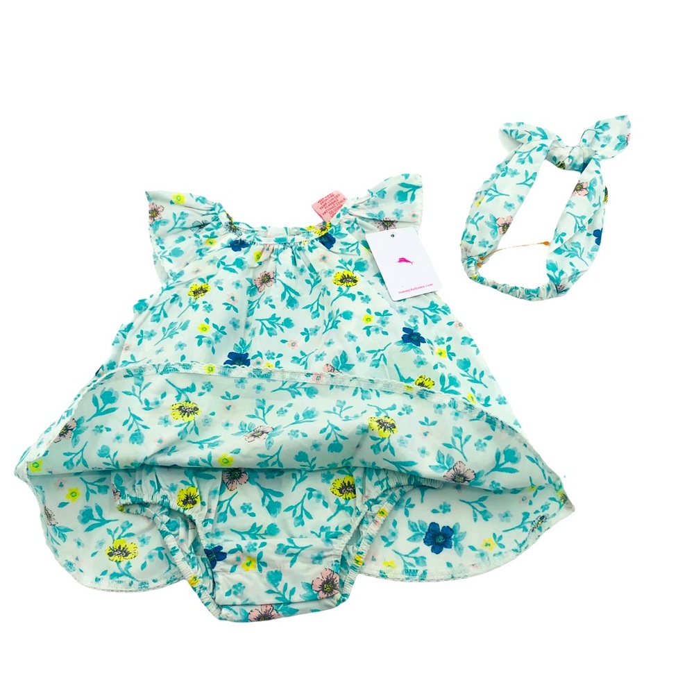 3/6 NWT Tommy Bahama Dress & Headband Set